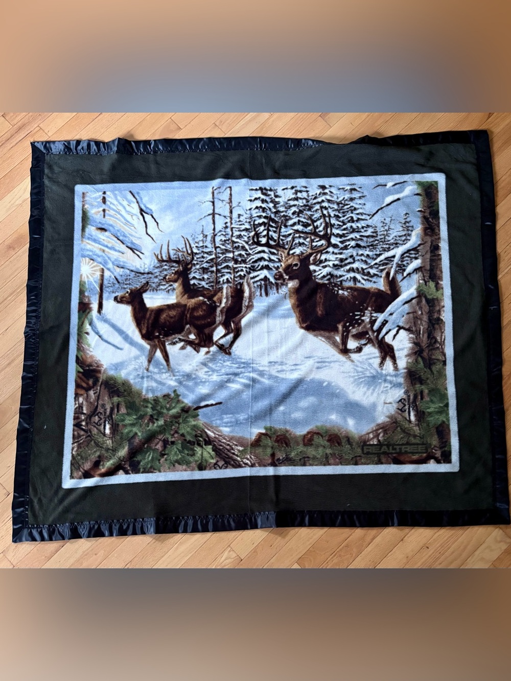 Deer Print Throw